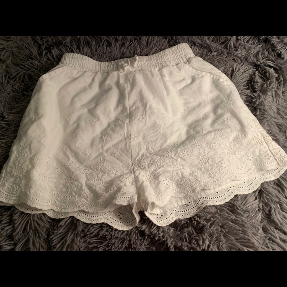 white shorts